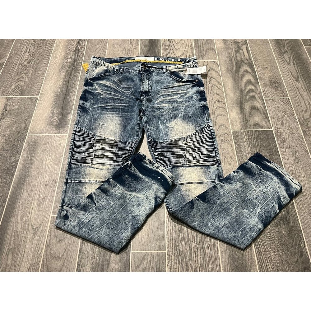 Maison Noir Premium Apparel Distressed Denim Skinny Fit Jeans NYC Design Mens 42